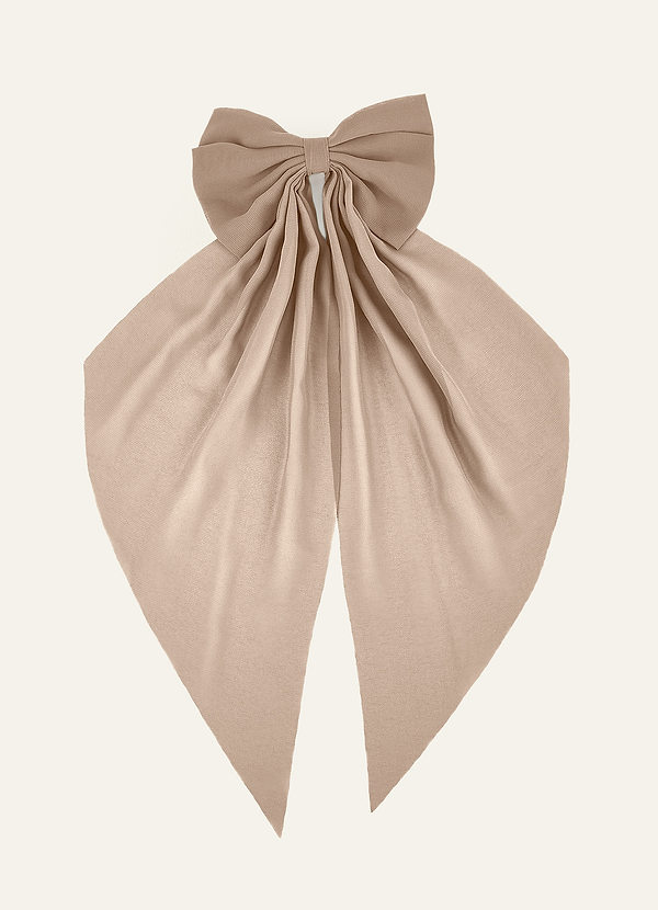 front Pinza para el pelo con lazo de gasa de color a juego