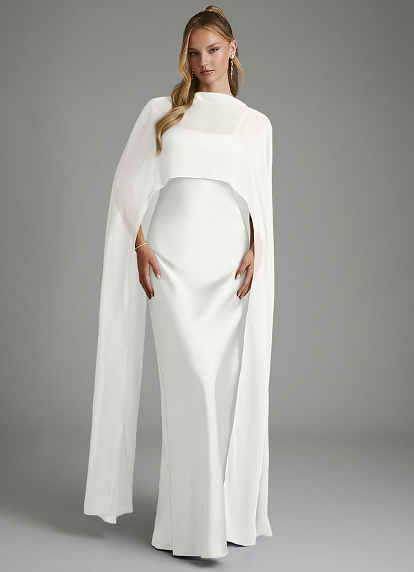 Nova Bridesmaid Dresses White Sheath Strapless Stretch Satin Convertible Dress image1