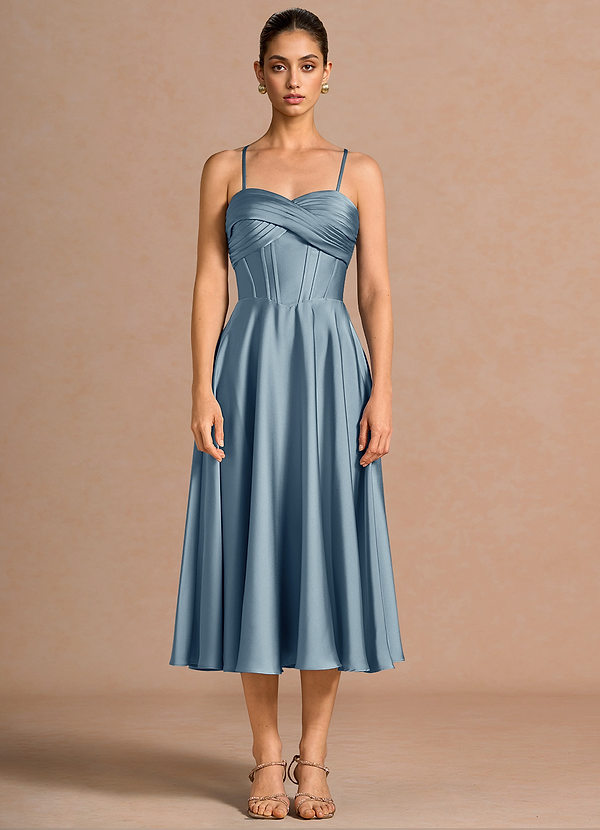 Lilyia Powder Blue Midi Dress image1