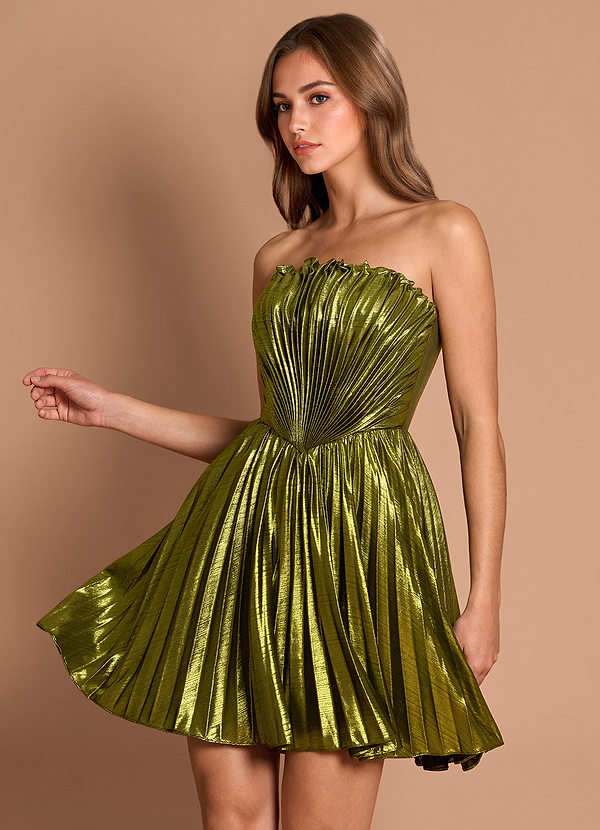 Connie Olive Mini Dress image1