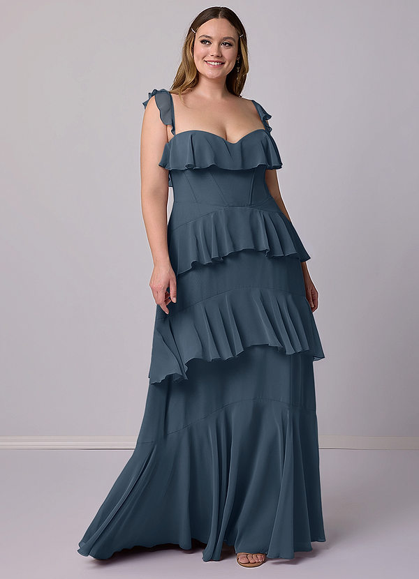 Barbie ♥ Azazie Bridesmaid Dresses Neptune A-Line Sweetheart Neckline Chiffon Dress image1
