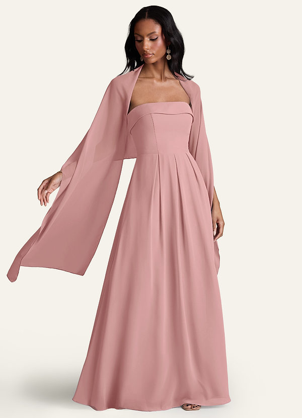 front Azazie Chal De Gasa De Colores A Juego