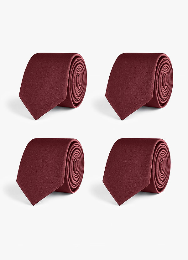 front Stretch Satin Skinny Tie Set – 4 Pieces
