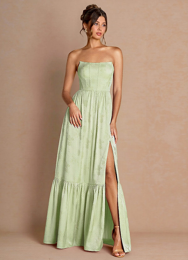 Floria Light Green Maxi Dress image1