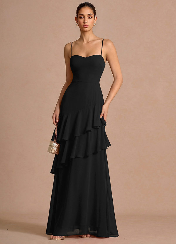 Robe Longue Noir Celestia image1