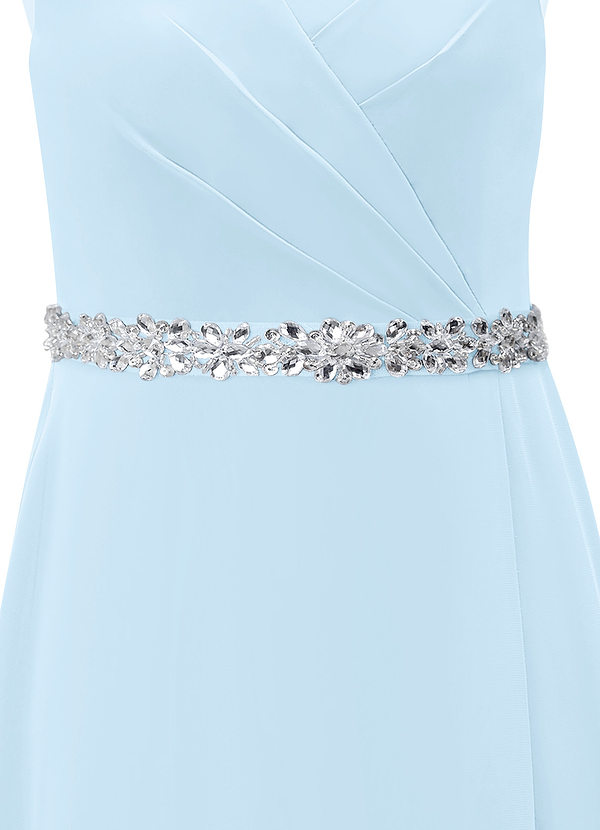 front Chiffon Sash with Starlight Beading