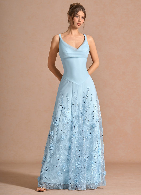 Valora Blue Maxi Dress image1