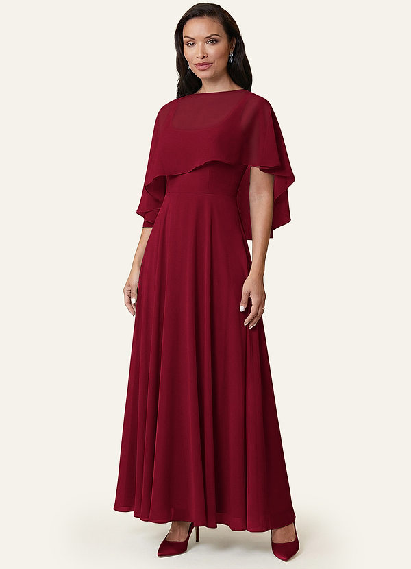 front Azazie Bijpassende Kleur Wren Chiffon Wrap