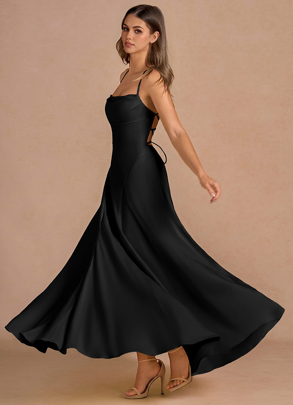 Maika Black Maxi Dress image1