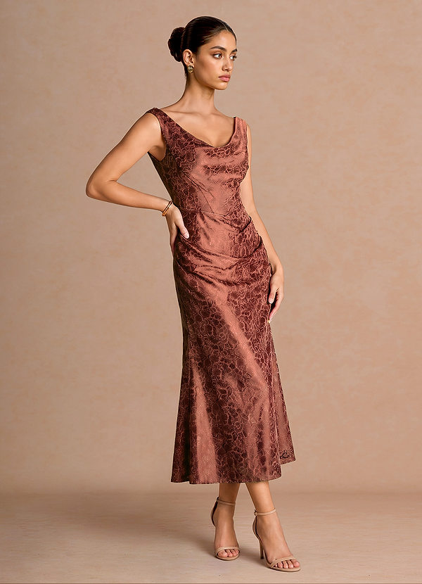 suknia Ceglasty Midi Kiana image1