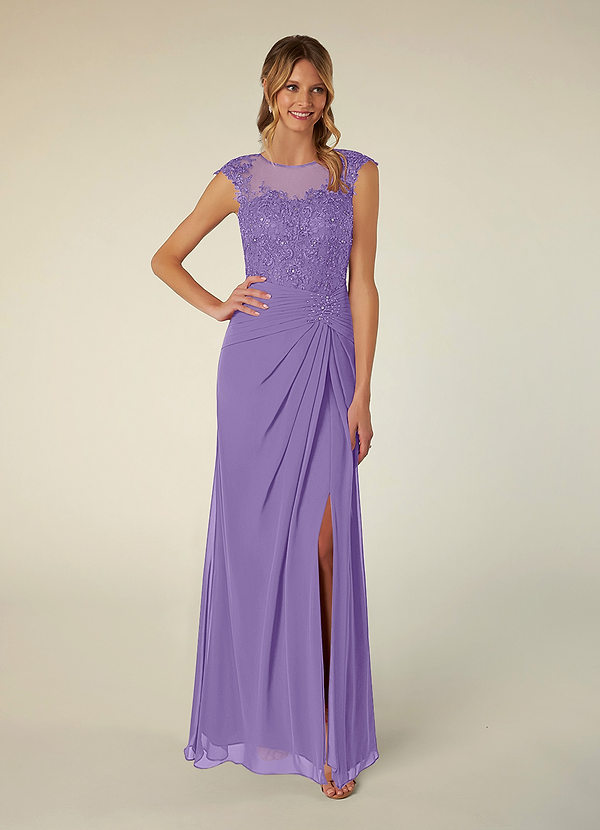 Azazie Libby Mother of the Brides Dresses Tahiti A-Line Scoop Sequins Chiffon Dress image1