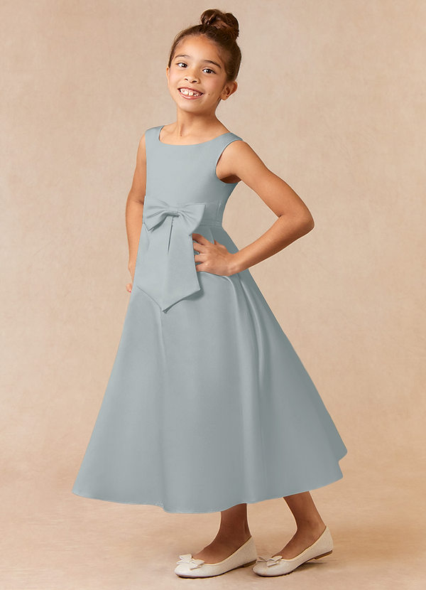 slim fit dress slacks CRESSIDA Luxury Girls Dress - Silver Grey
