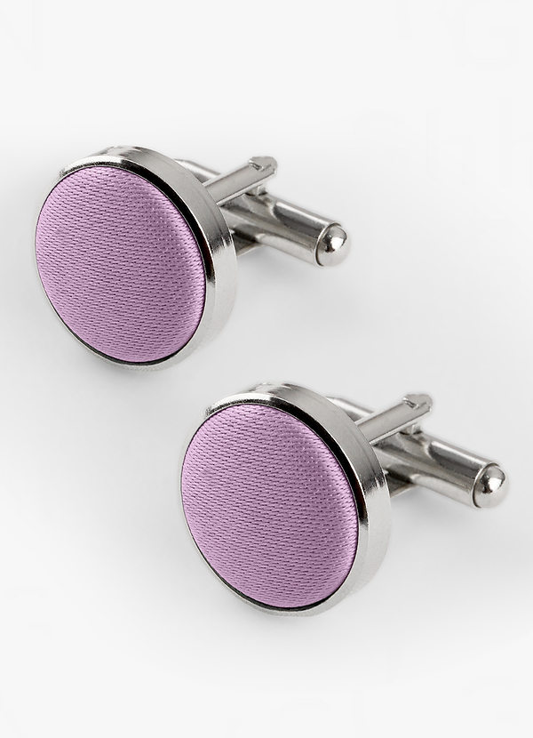 front Rounded Matte Satin Cuff Links
