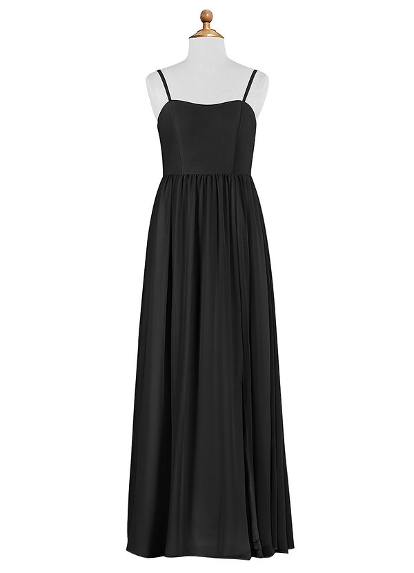 Black Azazie Evonne Junior Bridesmaid Dresses | Azazie