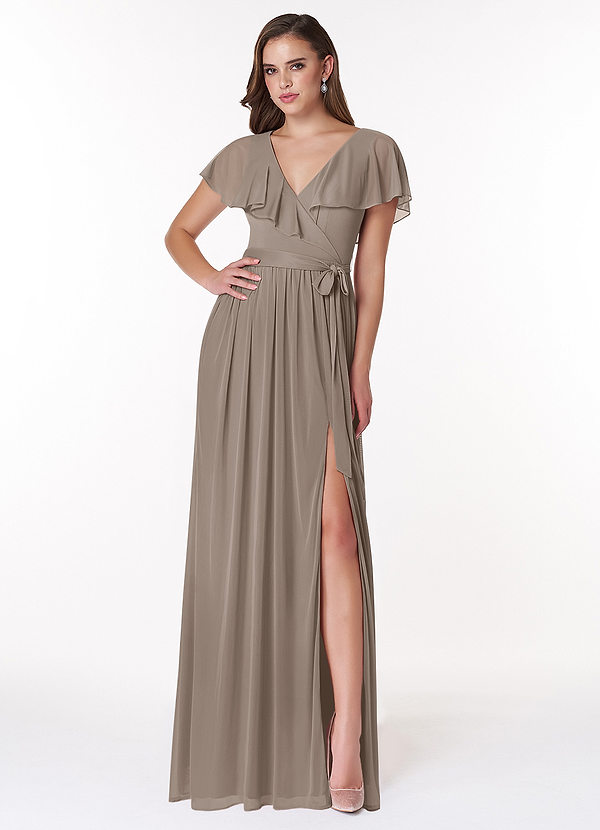 Jael A-Line V-Neck Mesh Dress