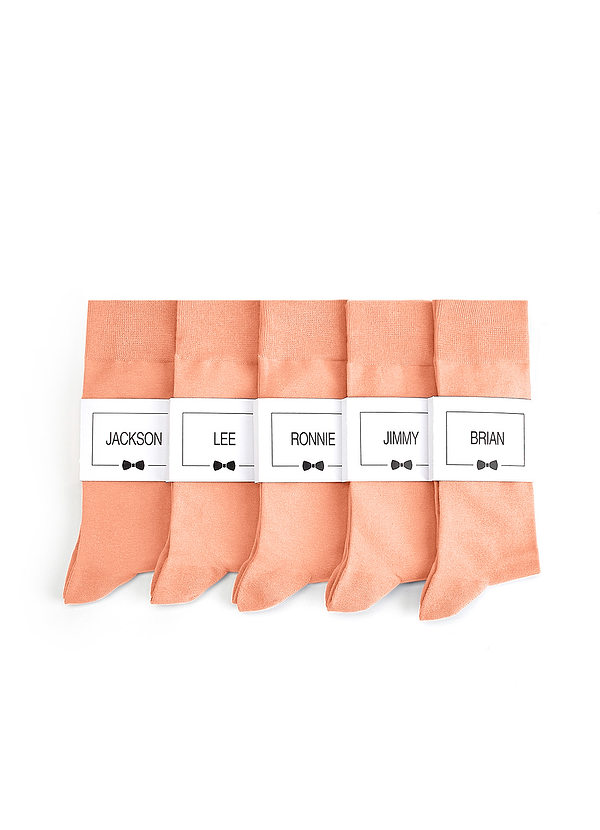 front Calcetines de vestir para hombre con etiqueta personalizada