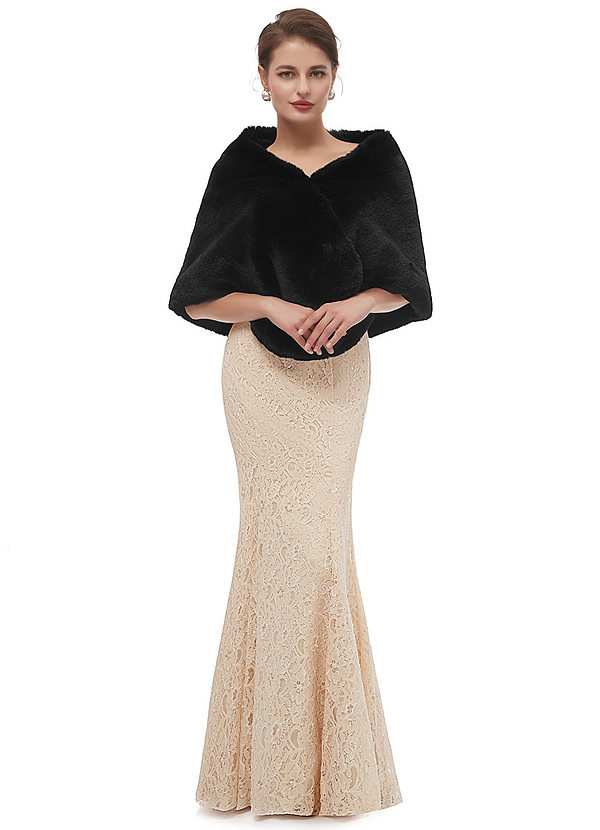 front Integrity Faux Fur Wrap
