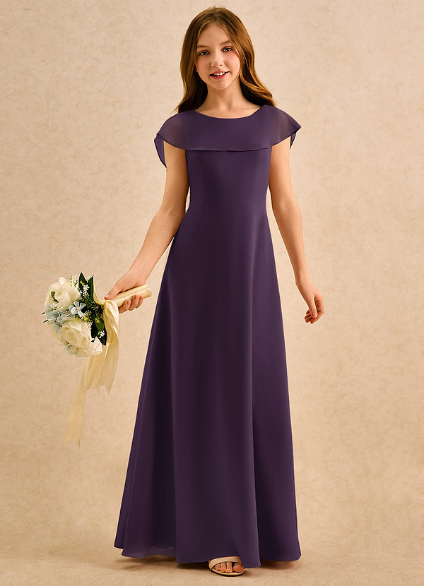 Azazie Kittie Girls Formal Klänningar för brudeflicka Klä A-Line i Chiffong image1