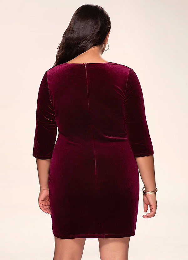 burgundy after 5 dress