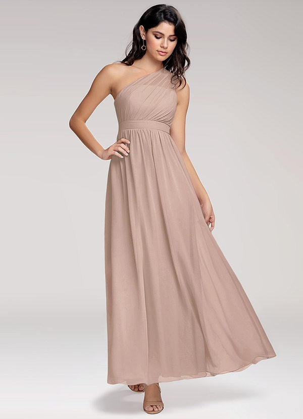 rose blush full length gown