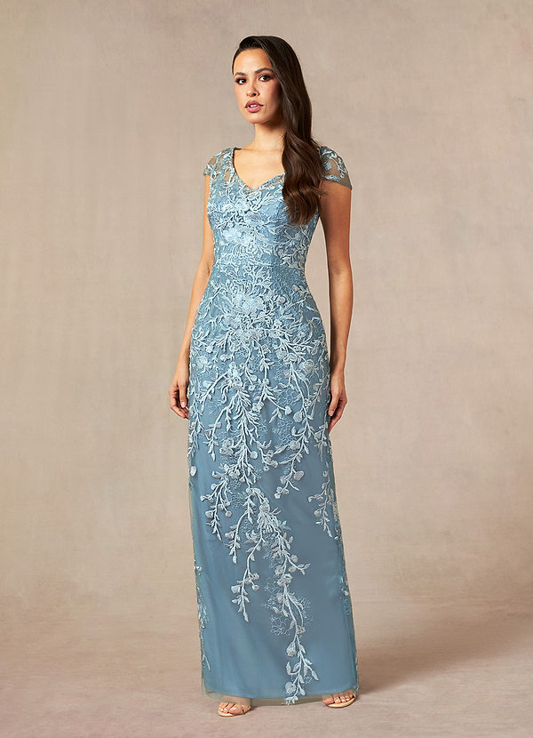 Upstudio Daly Mother of the Bride Dresses Sheath Lace Floor-Length Dress image1