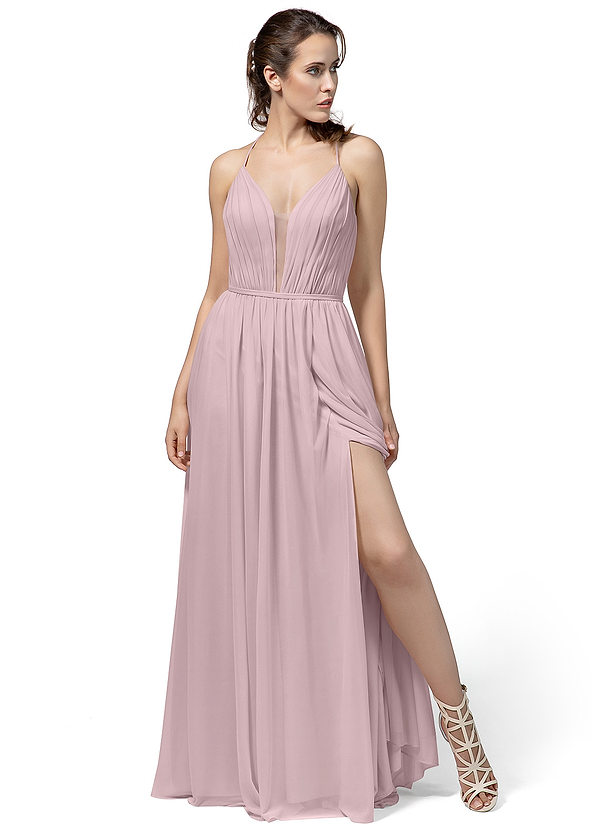  Azazie  Alina Bridesmaid  Dress  Vintage  Mauve  Azazie 