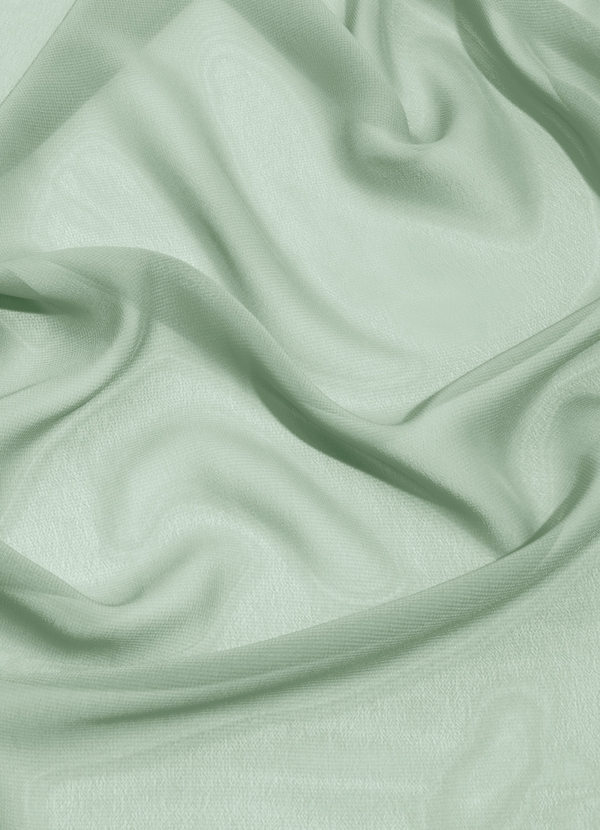front Azazie Agave Chiffon Fabric By the Yard