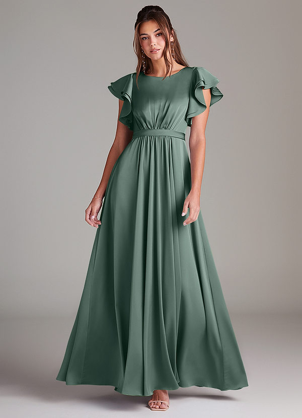 Azazie Daphne Vestidos de dama de honor modestos  image1