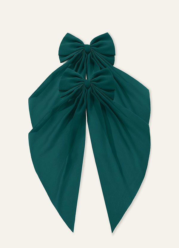 front Haarspange mit passender Chiffon-Schleife (2er-Pack)