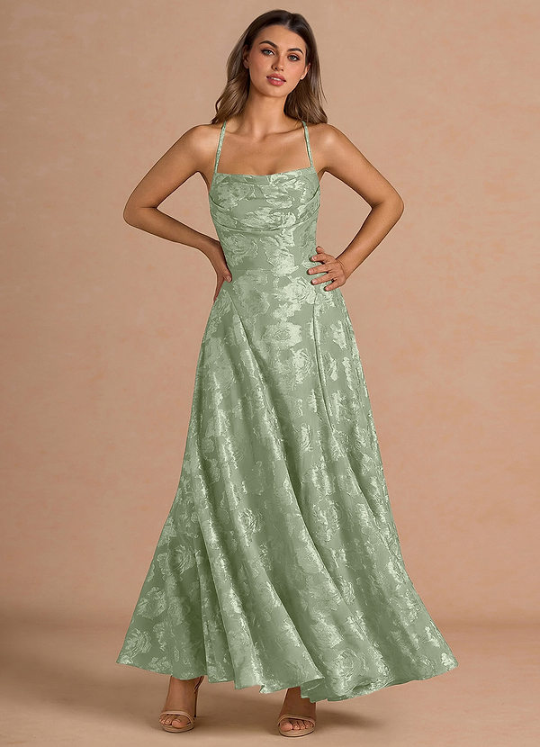 Mavelle Light Green Maxi Dress image1