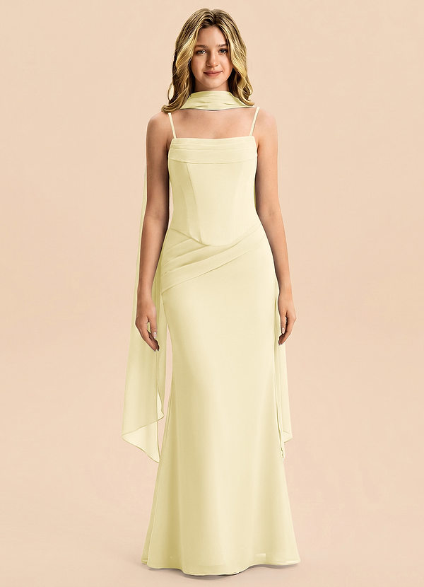 Sorrel Junior Lemon Sorbet Mermaid Pleated Chiffon Dress image1