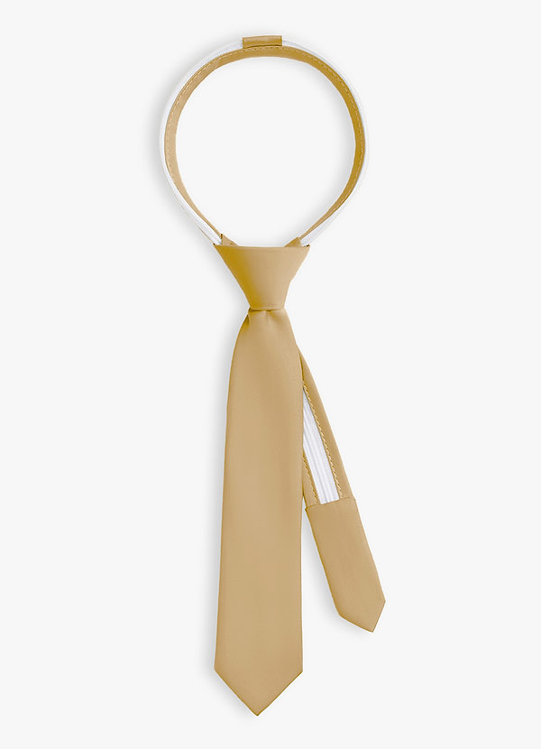 front Boy's Matte Satin Pre-Tie