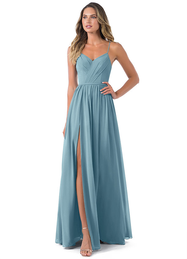 Moody Blue Azazie Cora Bridesmaid Dresses | Azazie