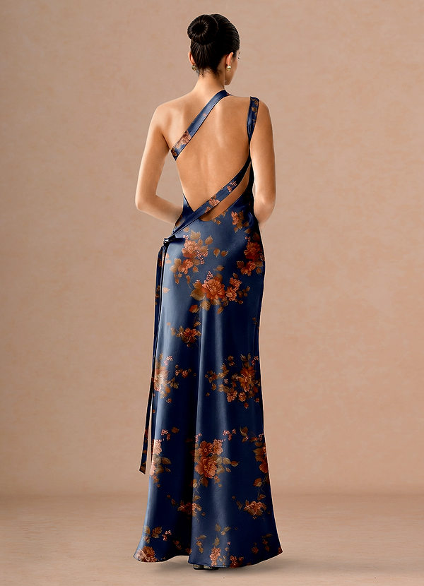 Livia Navy Vintage Maxi Dress image1