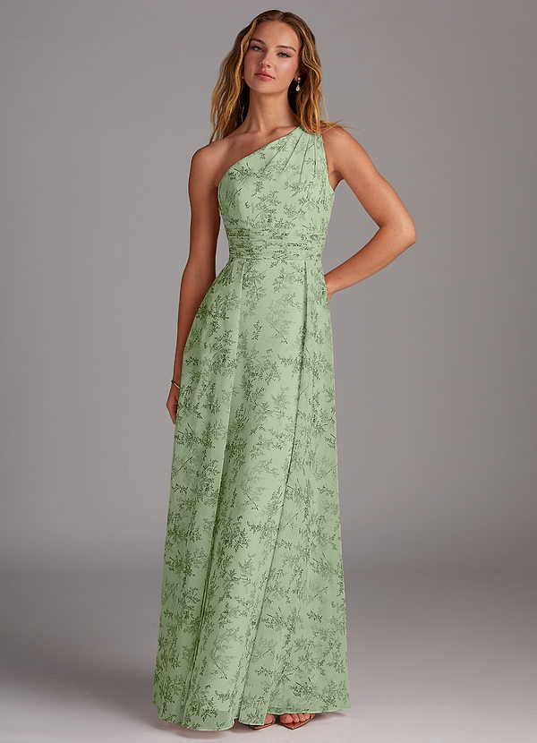 Green Floral Bridesmaid Dresses | Azazie
