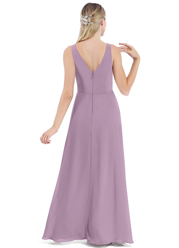 one shoulder gown