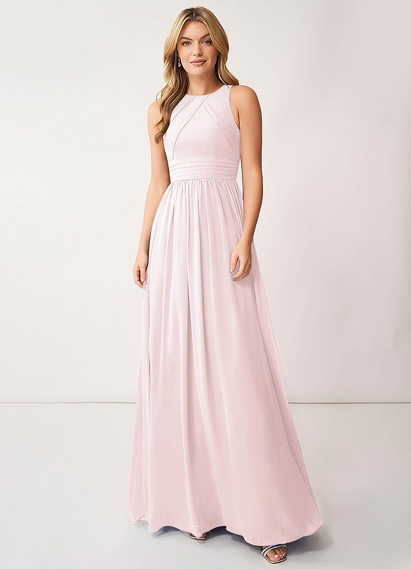 Blushing Pink Azazie Harper Bridesmaid Dresses | Azazie