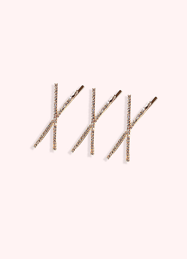 back X-Shaped Rhinestone Hairpin