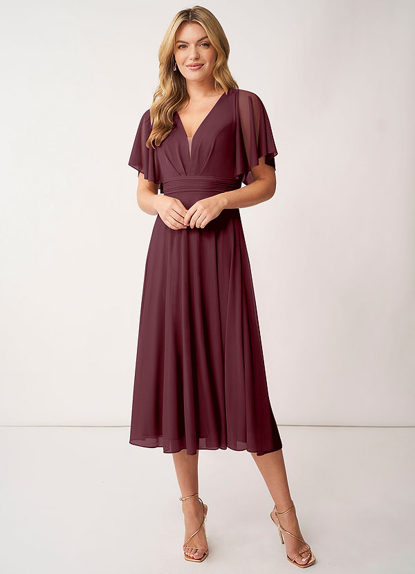 Cabernet Azazie Tinsley Bridesmaid Dresses | Azazie