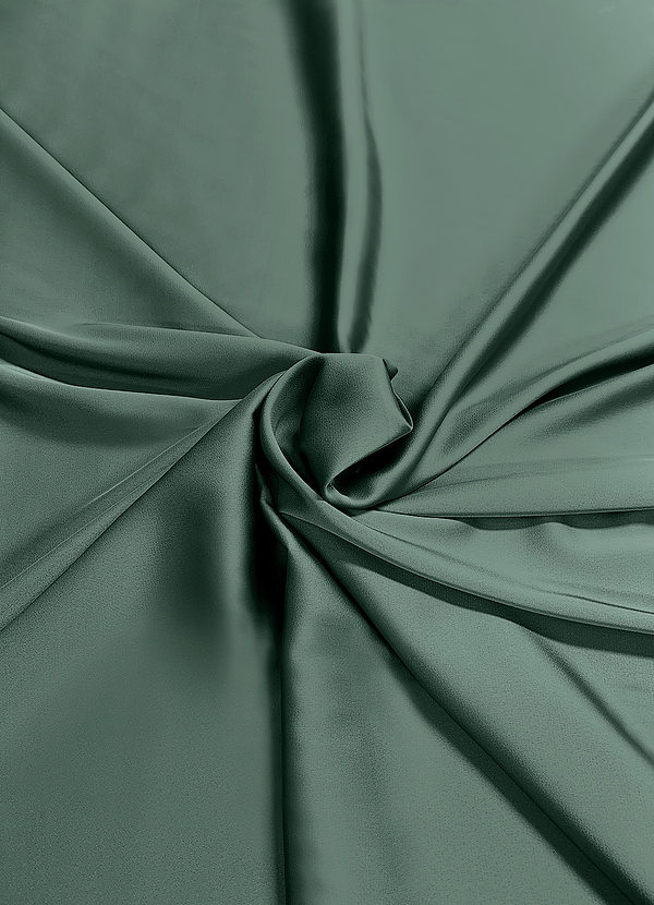 front Azazie Eucalyptus Stretch Satin Fabric By the Yard