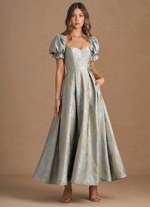 Calliopée Vintage Blue Maxi Dress front