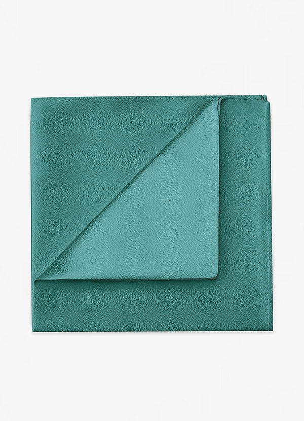 front Metallic Satin Pocket Square