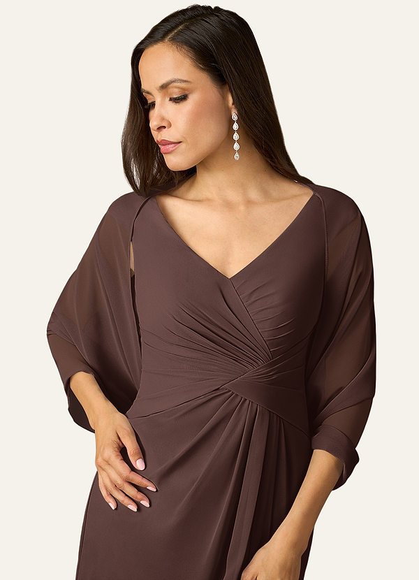front Azazie Matching Color Sarah Chiffon Wrap