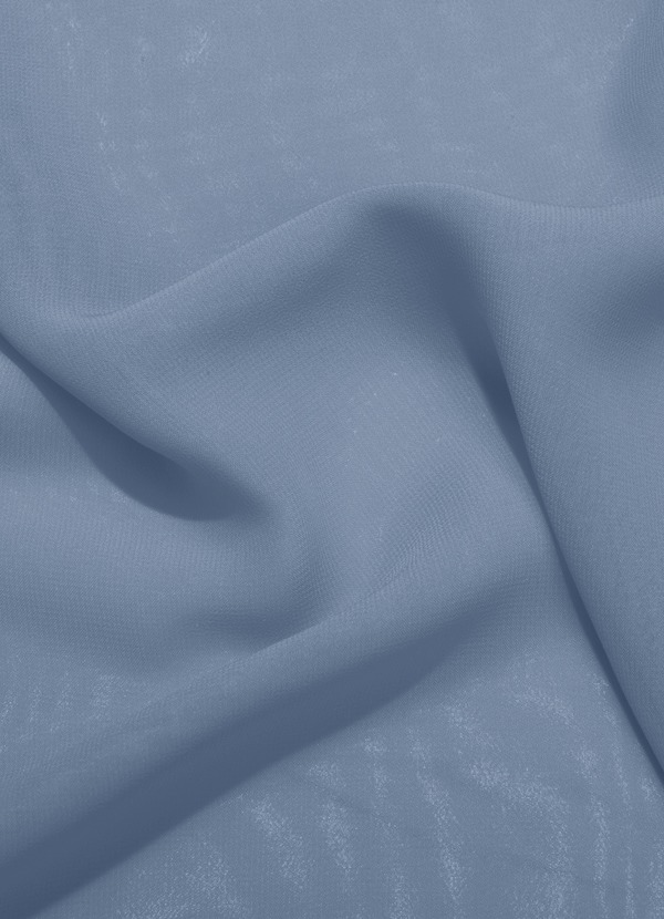 front Azazie Dusty Blue Chiffon Fabric By the Yard