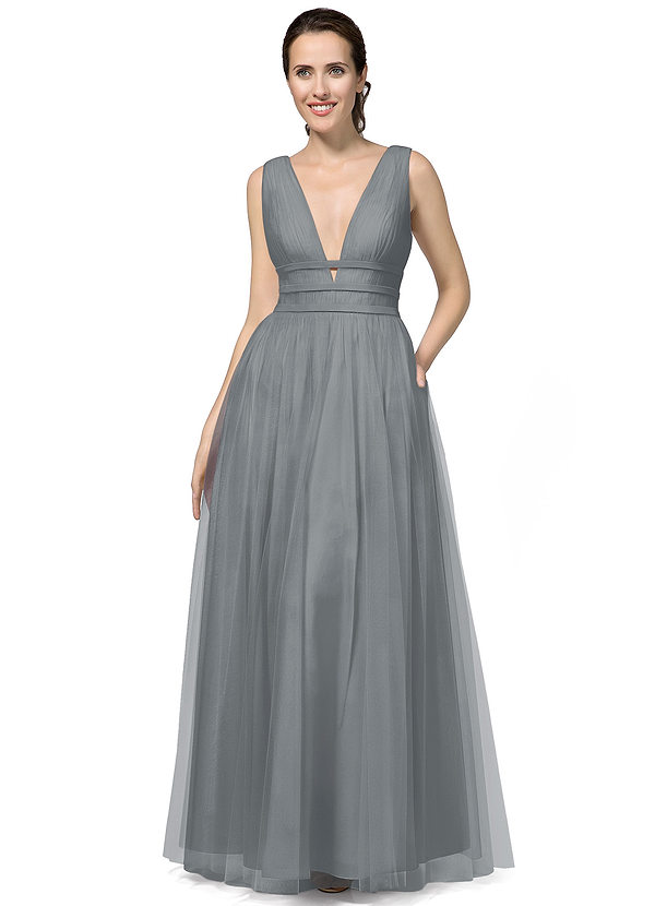 Azazie Katana Bridesmaid Dress - Steel Grey | Azazie