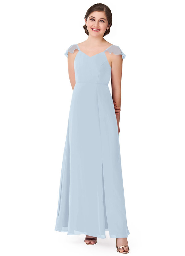 Mist Azazie Everett Junior Bridesmaid Dresses | Azazie