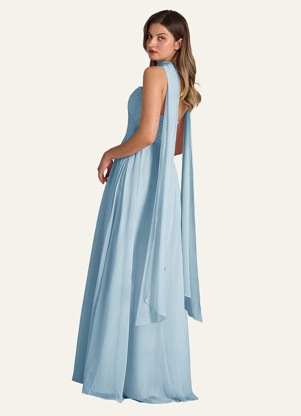 front Azazie Bufanda de gasa de color a juego