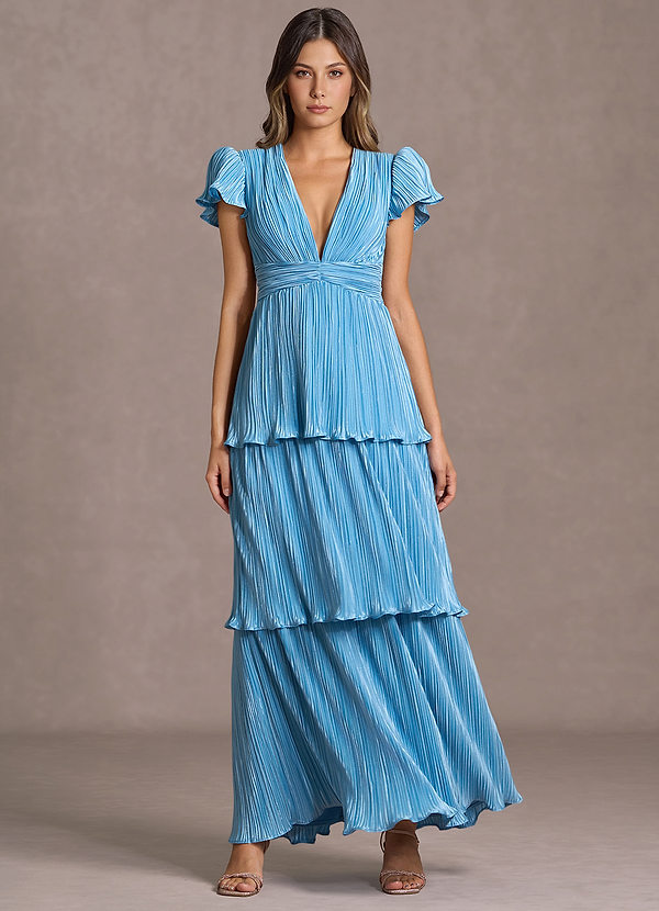 Talira Dusty Blue Maxi Dress image1