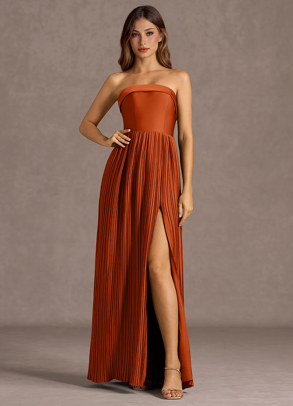 Nayeli Rust Maxi Dress image1