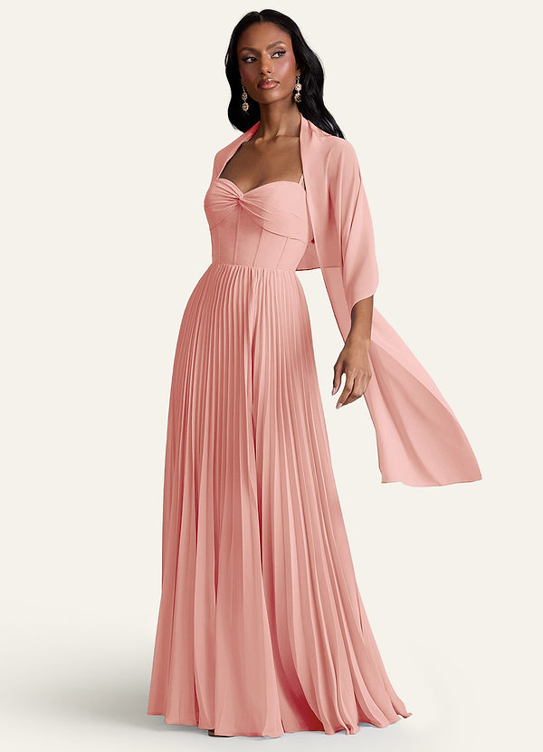 front Azazie Matching Color Ireland Chiffon Shawl